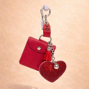 Red Heart & Tassel Keychain – 6.5" Cute Accessory Charm